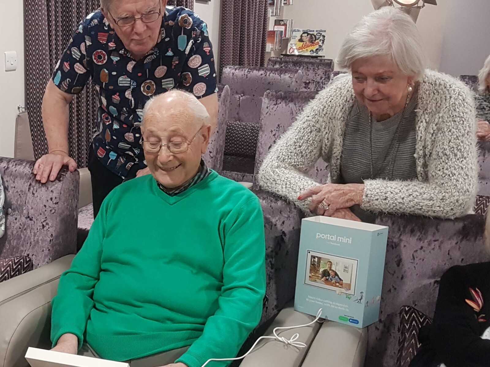 Care Home Residents using portal