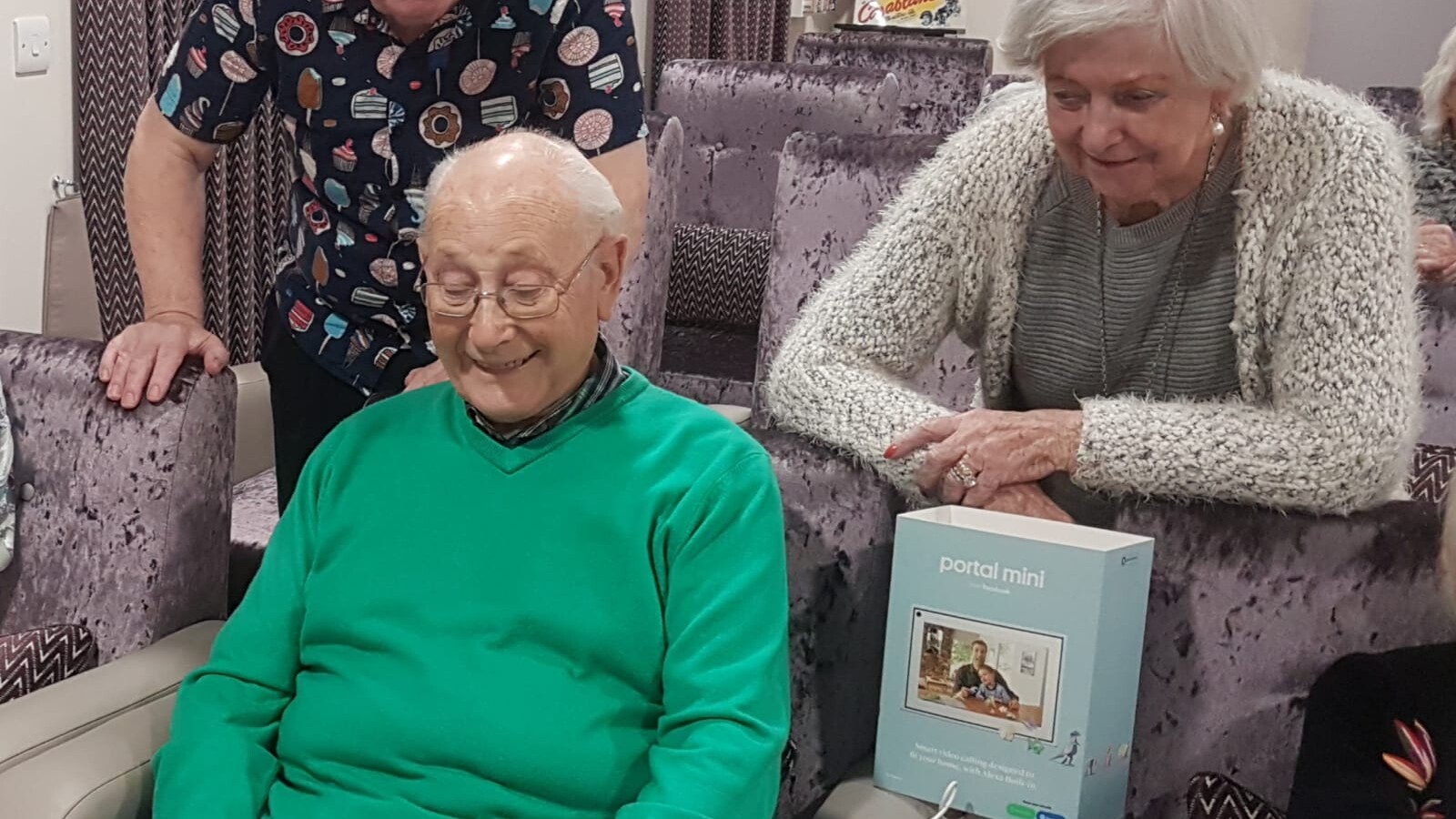 Care Home Residents using portal