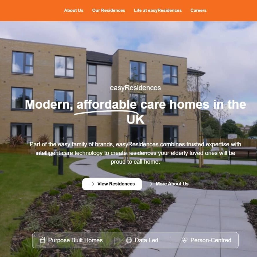 EasyResidences webpage